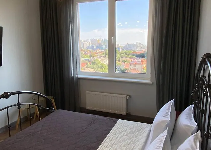 у моря, в районе аркадии вид на море Апартаменти Одеса